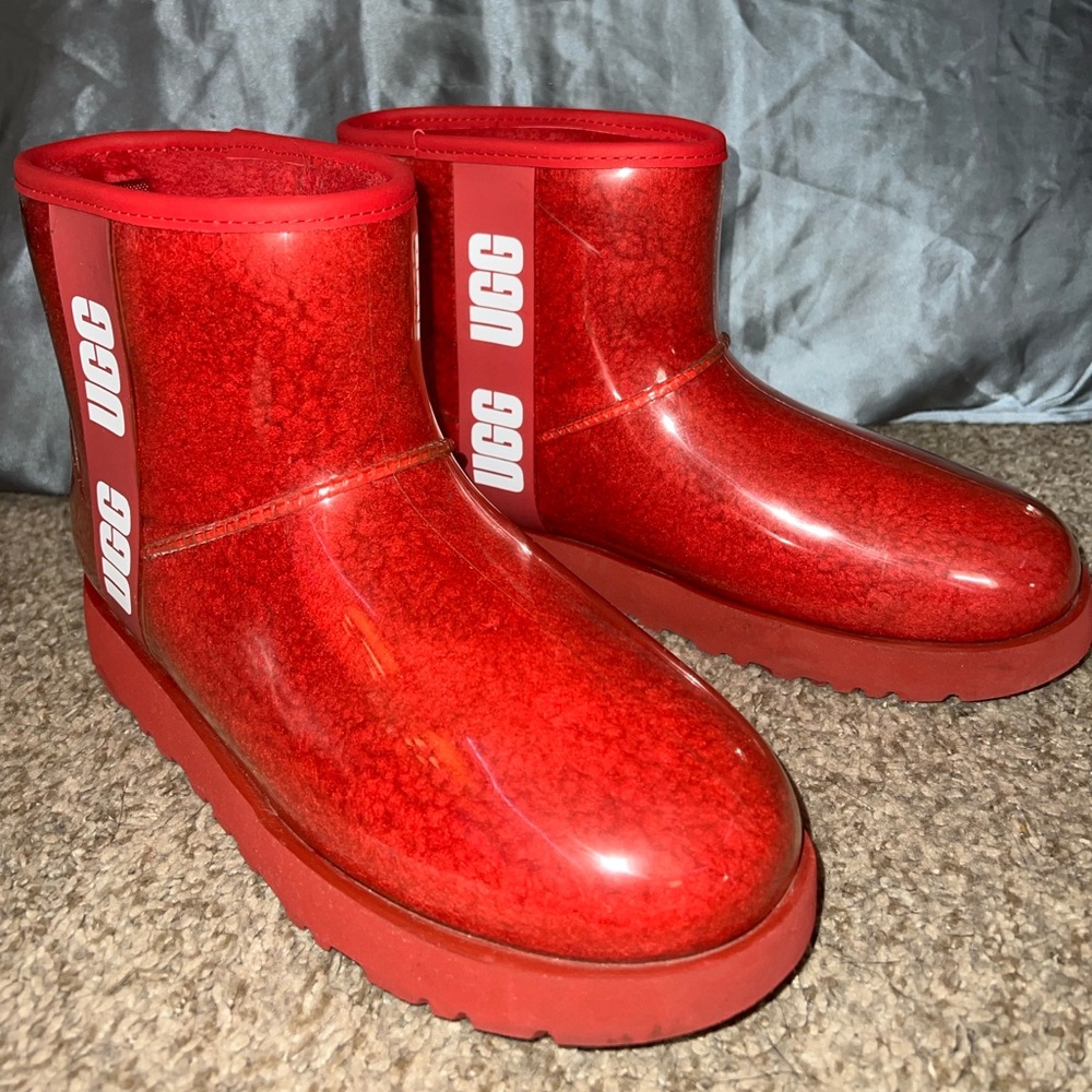 Clear Red Mini boot Uggs